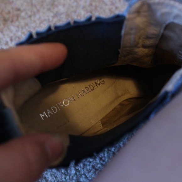 Blue velvet boots - Picture 6 of 7